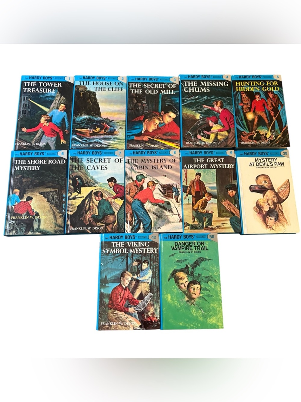 The Hardy Boys Collection Set Books Lot Of 12 Hardcover Grosset & Dunlap